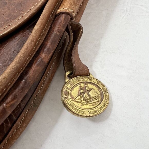 Brahmin Brown Leather Crossbody Bag